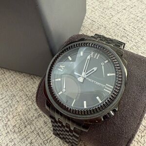 Vince Camuto Black Gunmetal Men's Bracelet Watch